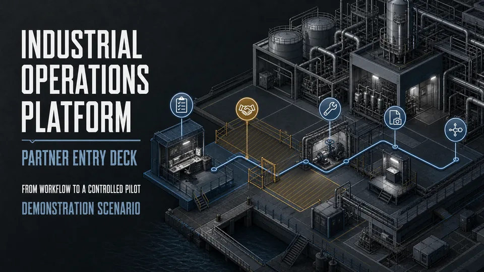 Industrial Operations Platform — Partner Entry Deck, слайд 1 из 8