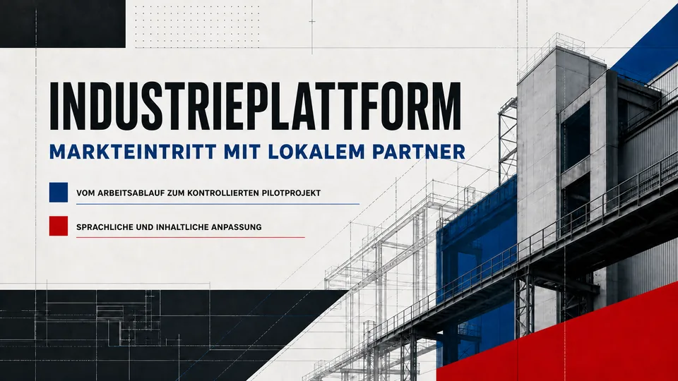 Industrieplattform — Markteintritt mit lokalem Partner, слайд 1 из 6