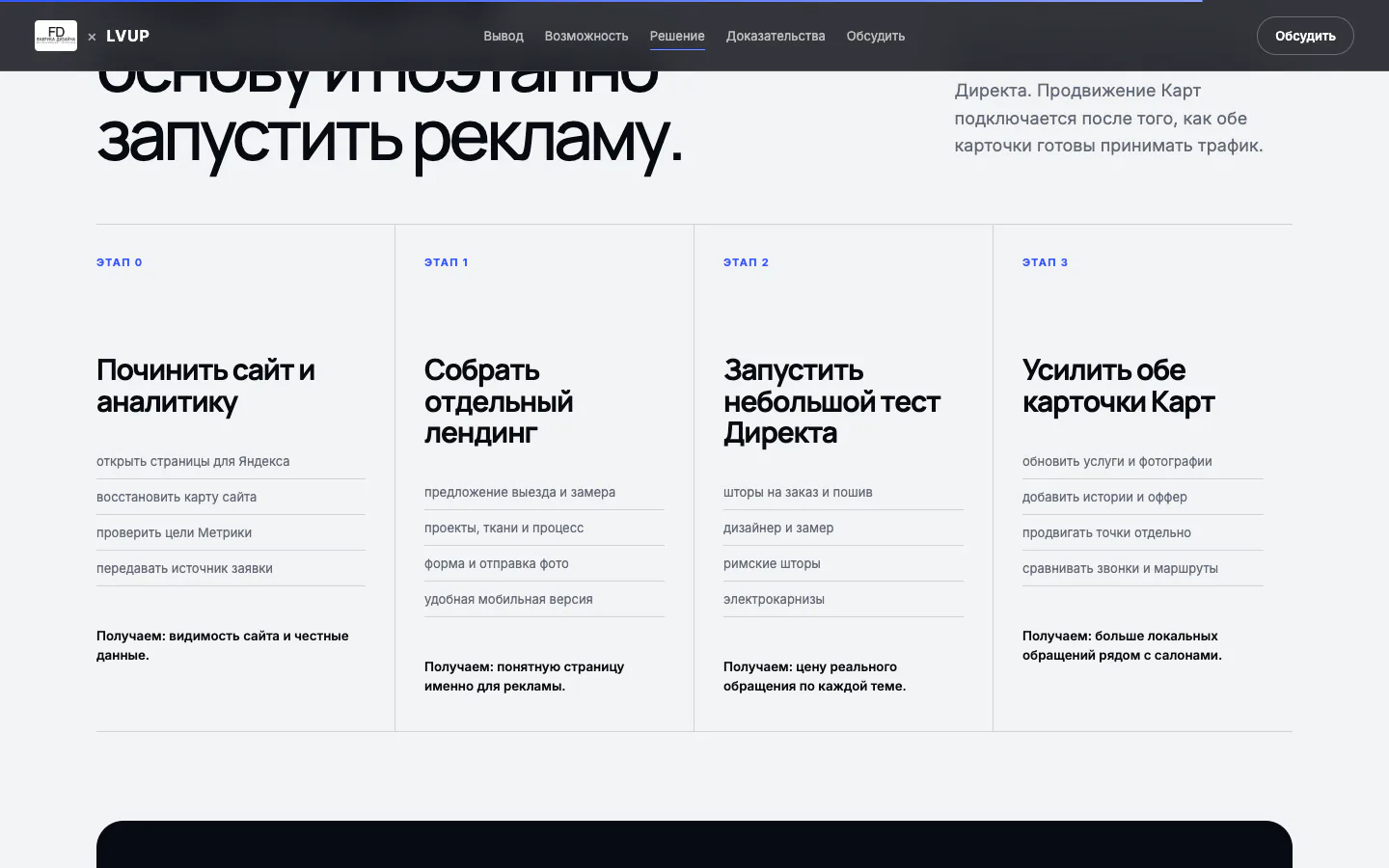 Фабрика дизайна × LVUP: поэтапный план запуска